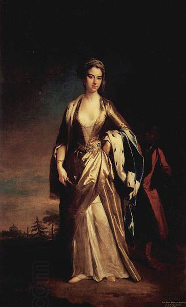 Jonathan Richardson Portrait de Lady Mary Wortley Montagu oil painting picture